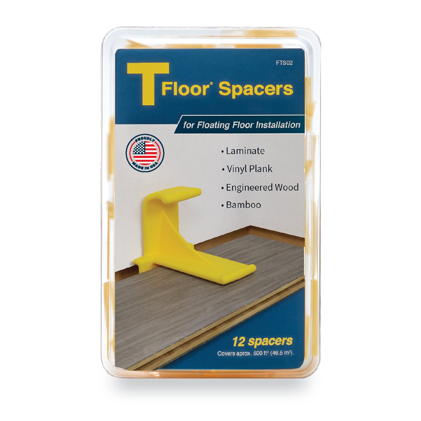 TFloor Spacers (12 pack) for Laminate Wood Flooring Installation. - TFloor® Spacers